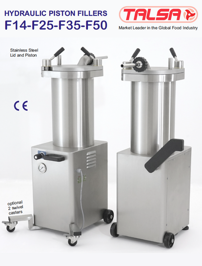 All New F Series F14s F25s F35s F50s - Talsa Hydraulic Sausage Stuffers