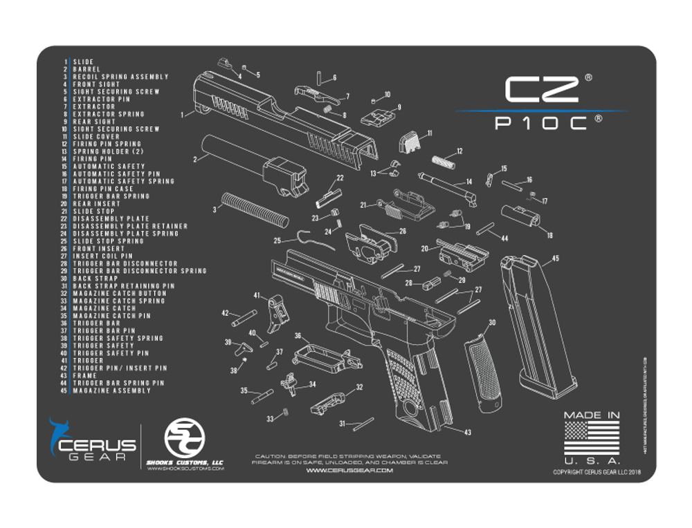 CZ P-10C Schematic ProMat