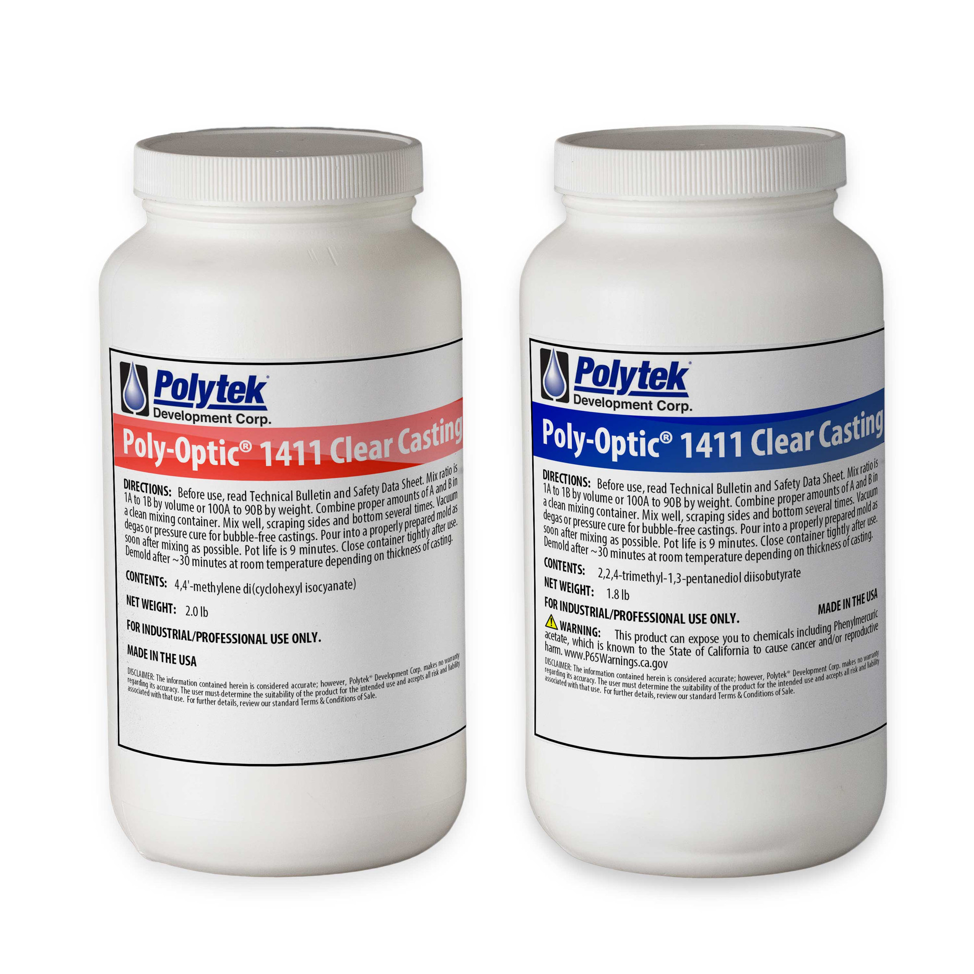 PolyOptic® 1411 Clear Casting Resin Polytek Development Corp.