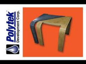 Casting “Warped” Concrete Tables in Rubber Molds