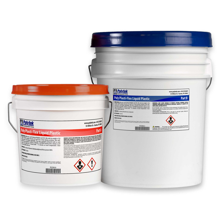 Polytek Poly 15-3X Polyurethane Liquid Plastic-5 lb Kit - Chemical Concepts