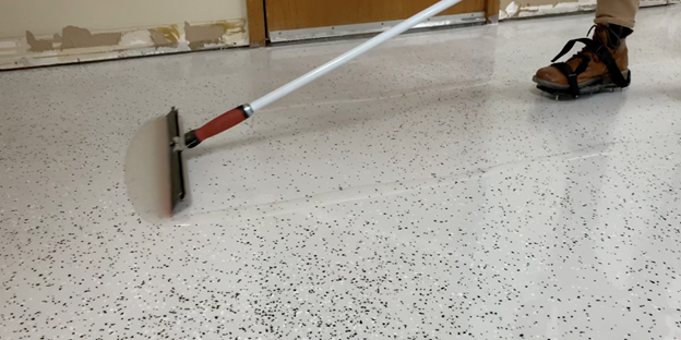 thin coat application for epoxy flooring