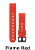 flame red silicone watchband - quick fit 22 - garmin - at okie dog supply