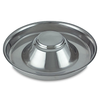 11 inch flying saucer dish - puppy pan with raised post - at okie dog supply