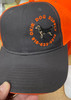 okie dog hat with beagle orange mesh cap