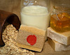oatmeal and honey goat milk soap made in oklahoma and available at okie dog supply