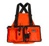 dans hunting gear ultimate strap vest in orange - visibile and functional! Check it out at OKIE DOG SUPPLY!