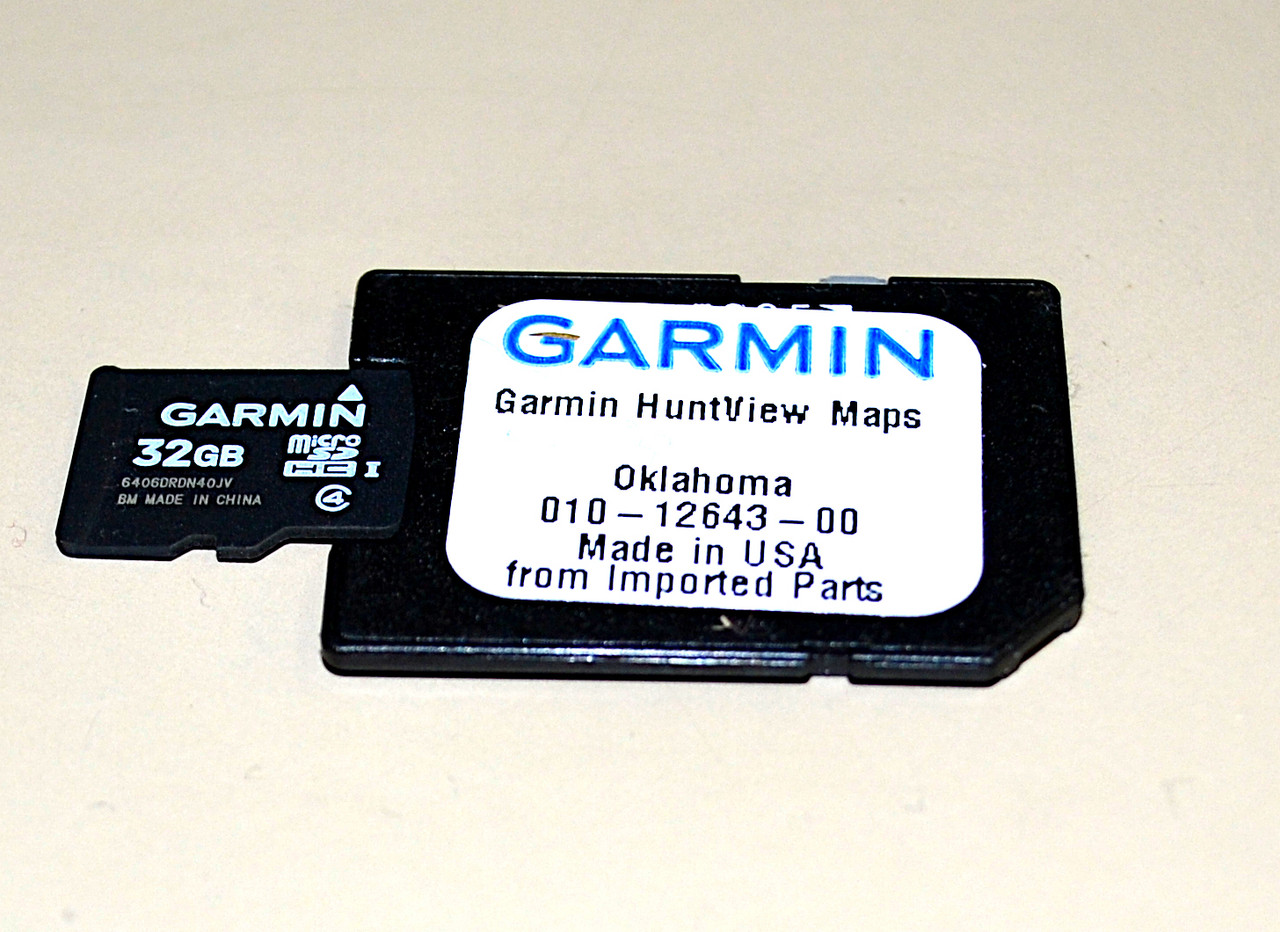 garmin huntview plus with micro sd card showing how to remove from adaptor