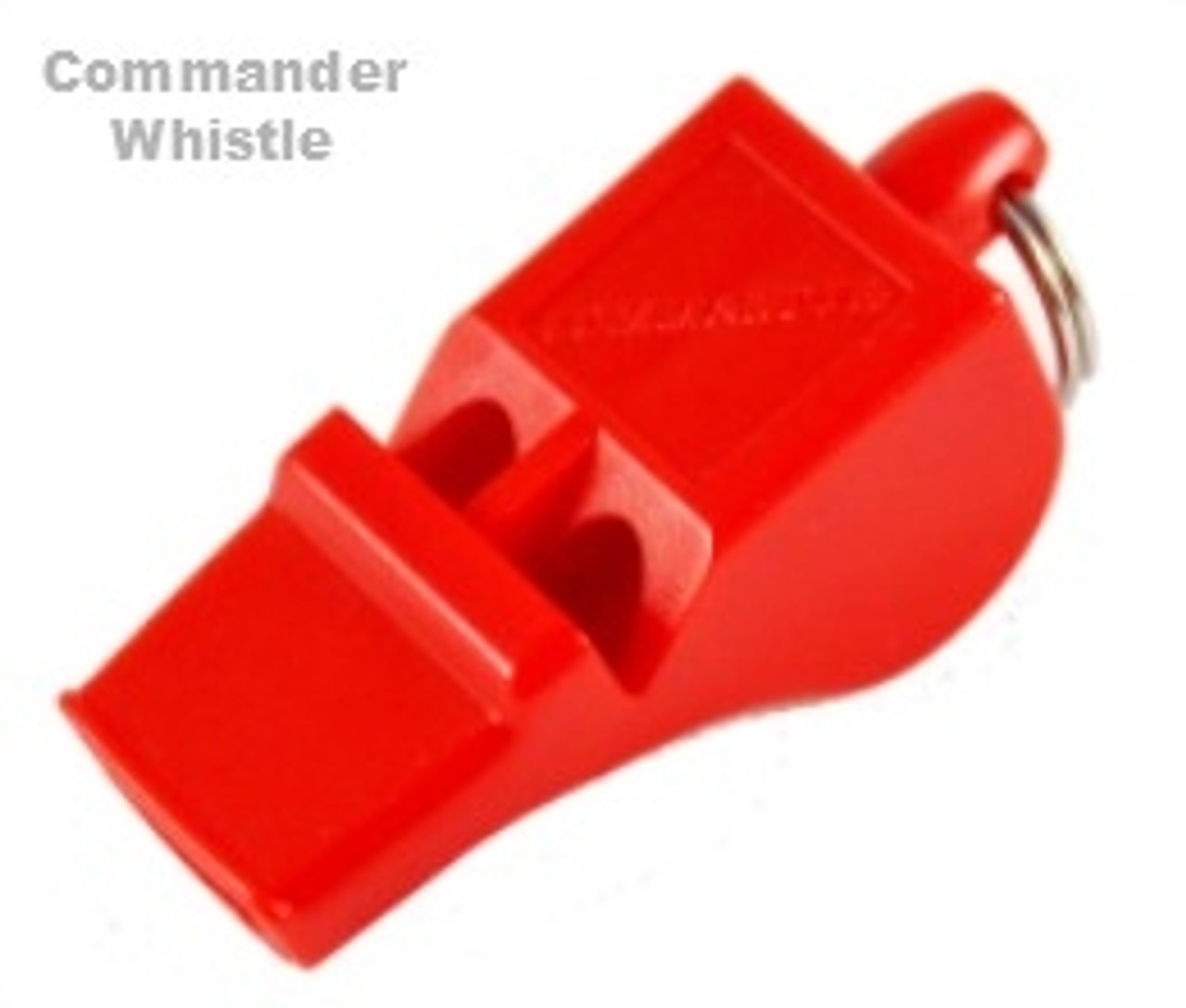 commander whistle red side view