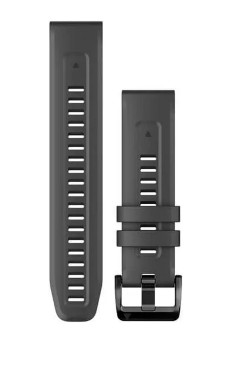 graphite silicone quickfit 22 watch band