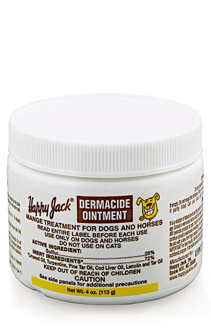 happy jack dermacide ointment - treats skin conditions - at okie dog supply