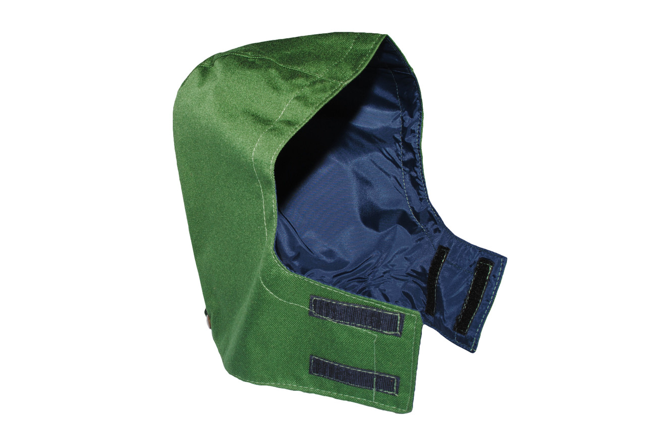 Mule Brand Gear and Apparel briarproof hood in green