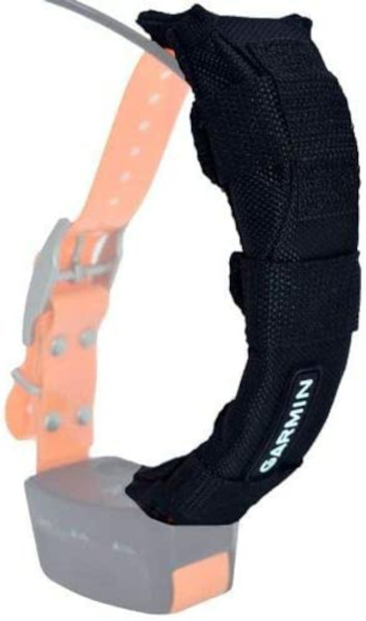 garmin flex band sheath protector side view with it on the collar