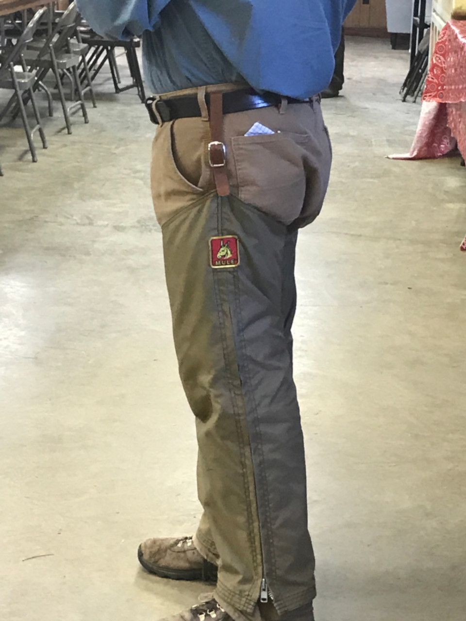 mule brand gear and apparel comfort tuff chaps with liner - flexible and tough!