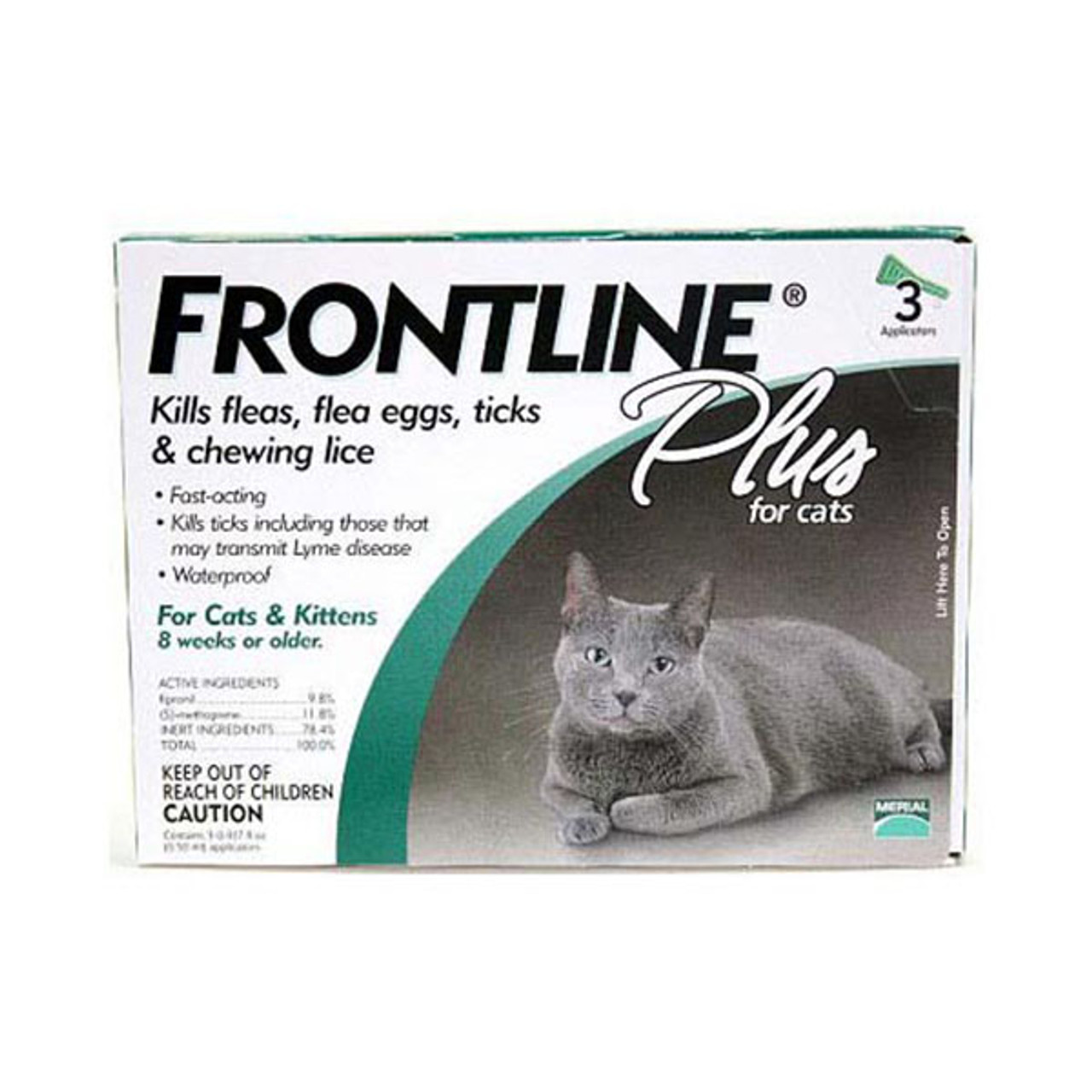 Frontline is a monthly application that kills 100% of fleas and their larvae within 24 to 48 hours.