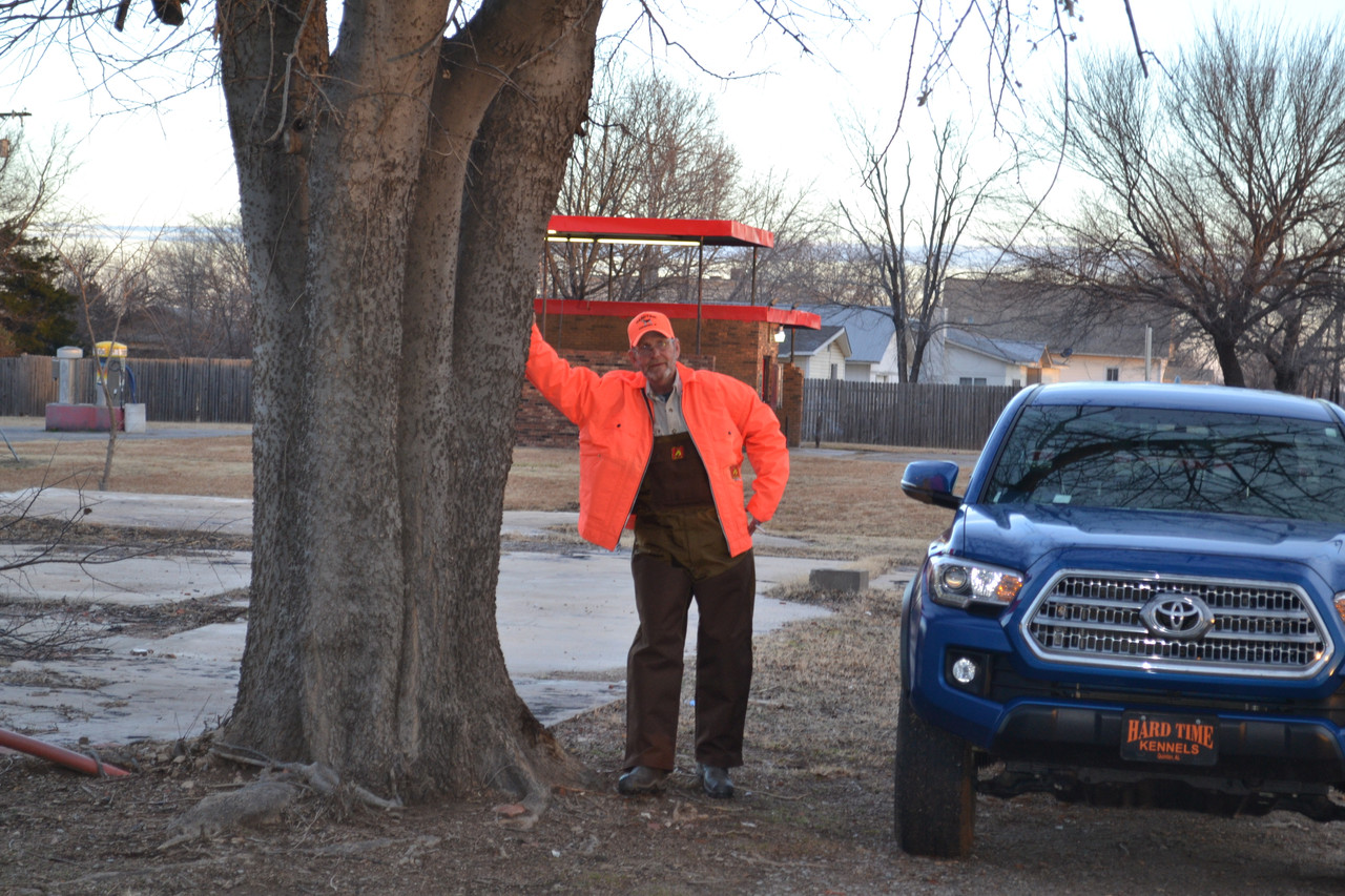 mr alabama wearing mule bibs while we were out hunting