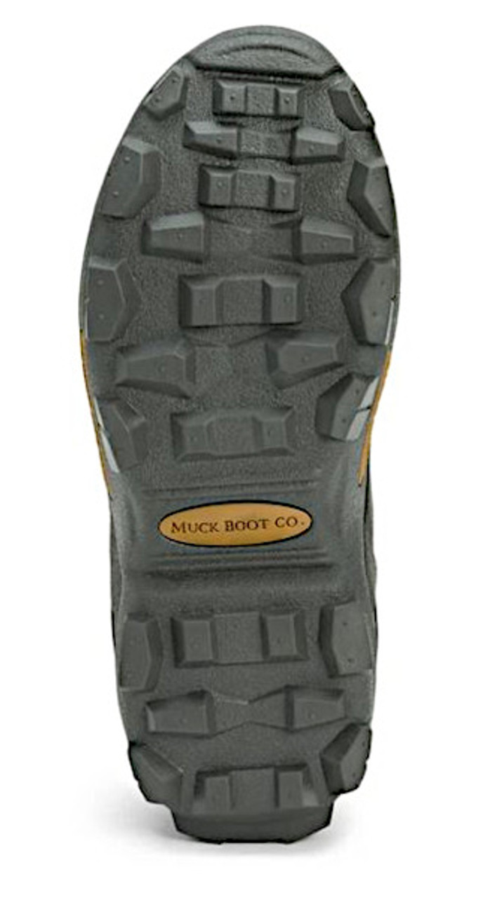 muck wetland field boot with aggressive outer tread for traction in wet conditions