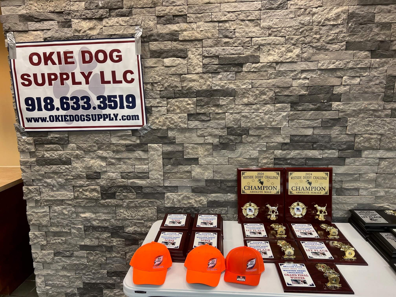 banners, plaques, hats - anything you need for your club event - give Okie Dog a call