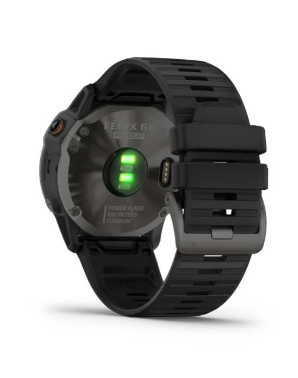 Garmin fenix 6X Pro Solar Edition Watch - Titanium Carbon Gray DLC with Black Band