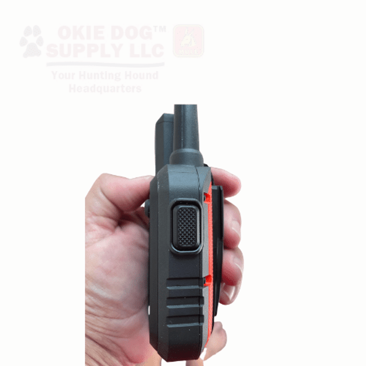 side view of the garmin alpha 10 at okie dog supply