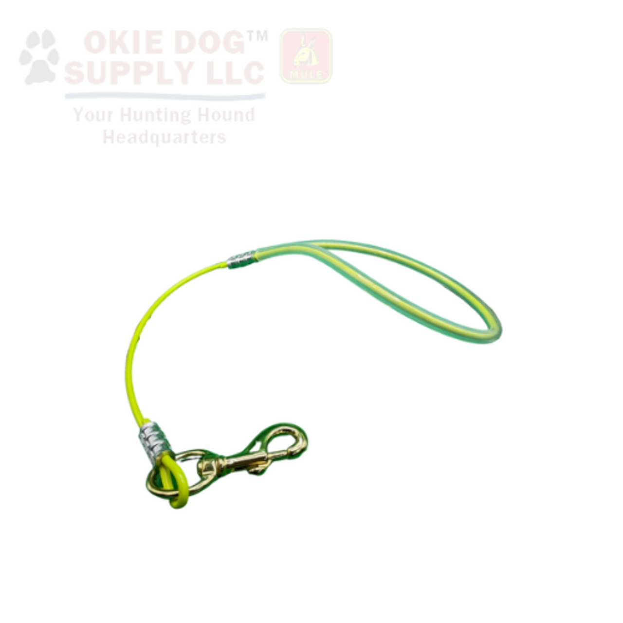 neon yellow bulldog lead