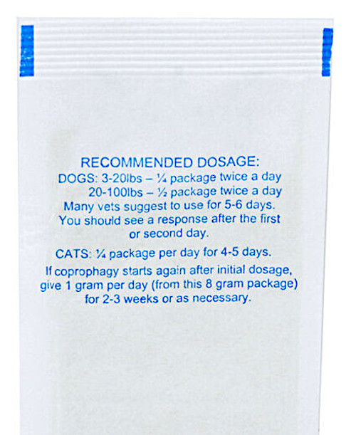 directions to use for-bid anti poop eating powder packet