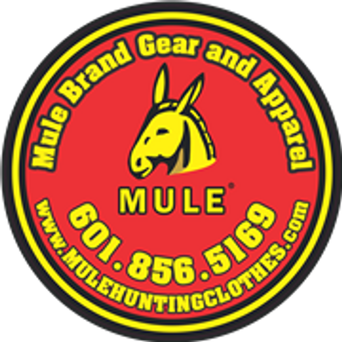 Mule Brand Decal with trademarked logo - 6 inch diameter