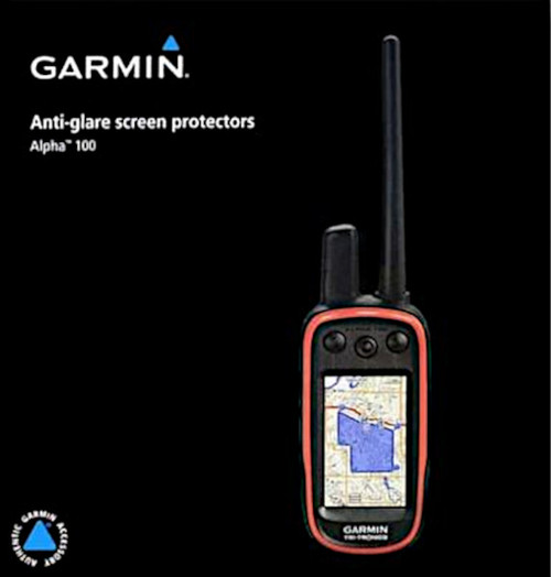 garmin alpha 100 anti glare screen protectors helps minimize glare and fingerprints - at okie dog supply