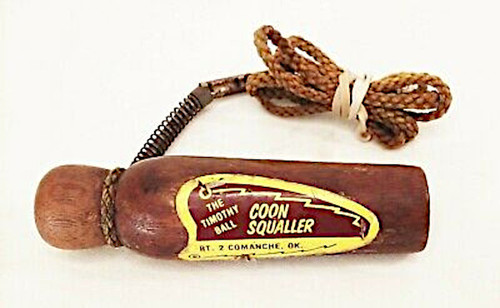 timothy ball coon squaller - wood coon squaller with a deep sound  - at okie dog supply