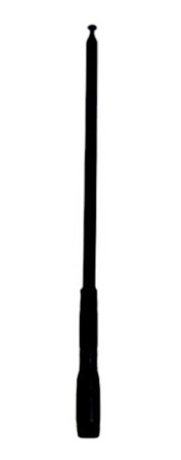 black metal folding antenna extends to 47.5 inches and retracts to just over 7 inches - available at okie dog supply