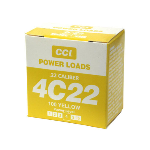 CCI .22 Blank Power Loads 100 Loads per box Medium Load (Yellow Box) = 70-100 yard distance