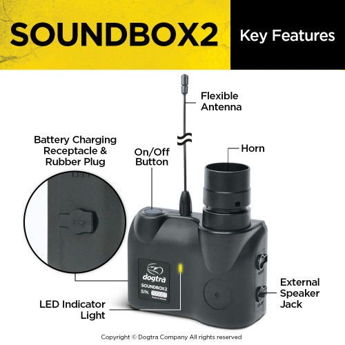 features of the dogtra sound box 2