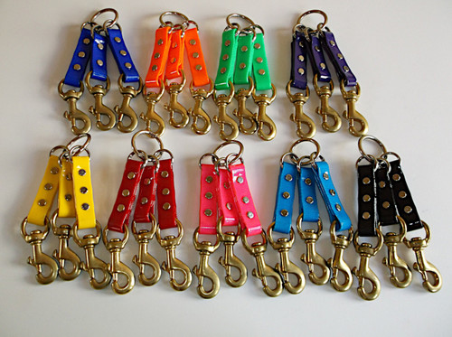 dayglo couplers in half inch in lots of colors! Made at okie dog supply
