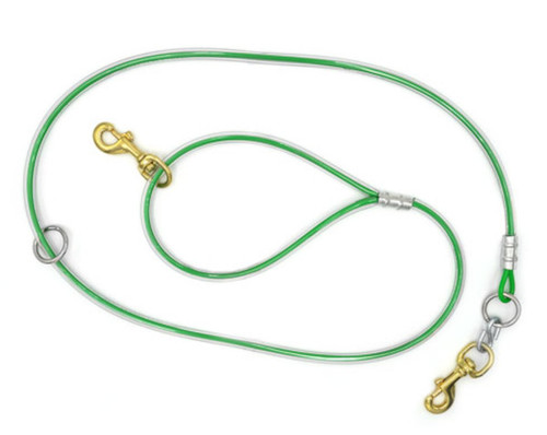 cable leads with soft outer pvc coating to make it easy to hold. Floating o-ring and premium brass snaps at okie dog supply