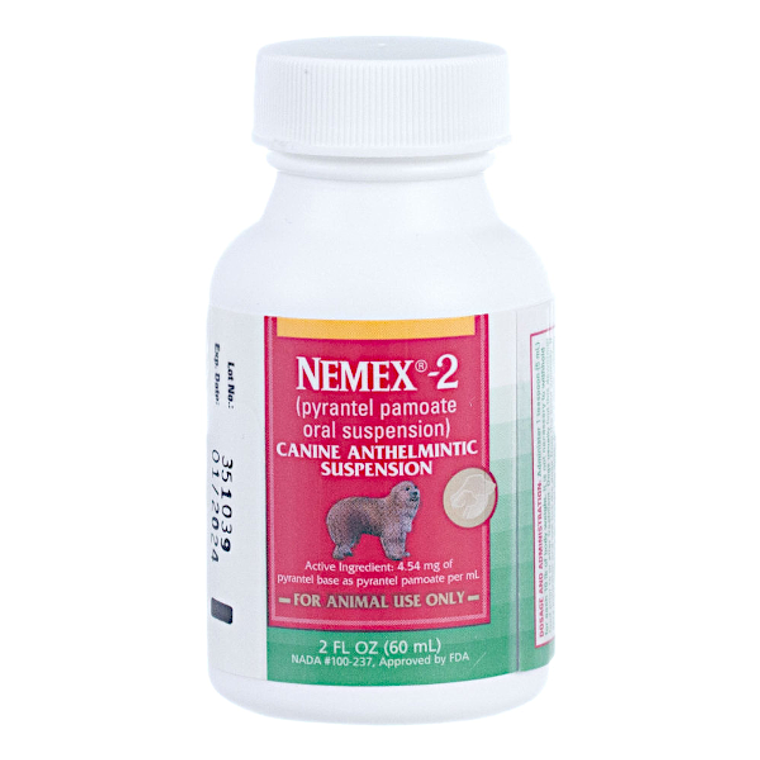 nemex 2 wormer for puppies and adult dogs - at okie dog supply - removes roundworms and hookworms