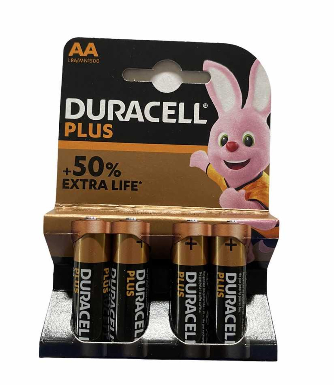 Duracell Plus Power AA Alkaline Batteries 4pk