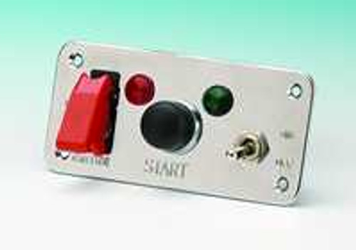 Starter panel with 30amp on/off toggle fitted with aircraft flip cover Starter panel with 30amp on/off toggle fitted with aircraft flip cover