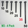 M3 x 35 -  Hex Socket Capscrew - 4 pack - (BSB-33504)