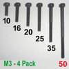 M3 x 50 -  Hex Socket Capscrew - 4 pack - (BSB-35004)