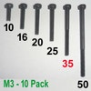 M3 x 35 -  Hex Socket Capscrew - 10 pack - (BSB-33510)