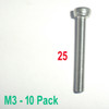 M3 x 25 -  Hex Socket Capscrew - 10 pack - (BSS-32510)