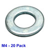 M4 Flat Washers - 20 pack - Stainless - (#WFS-420)