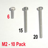 M2 x 6 -  Hex Socket Capscrew - 10 pack - (BSS-20610)