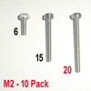 M2 x 20 -  Hex Socket Capscrew - 10 pack - (BSS-22010)