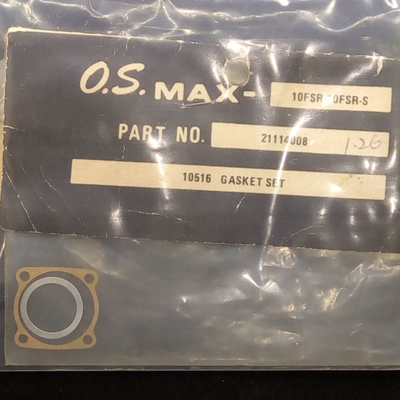 OS Engines - Gasket Set (10516) - NIP - Old Stock - 21114008 (25)