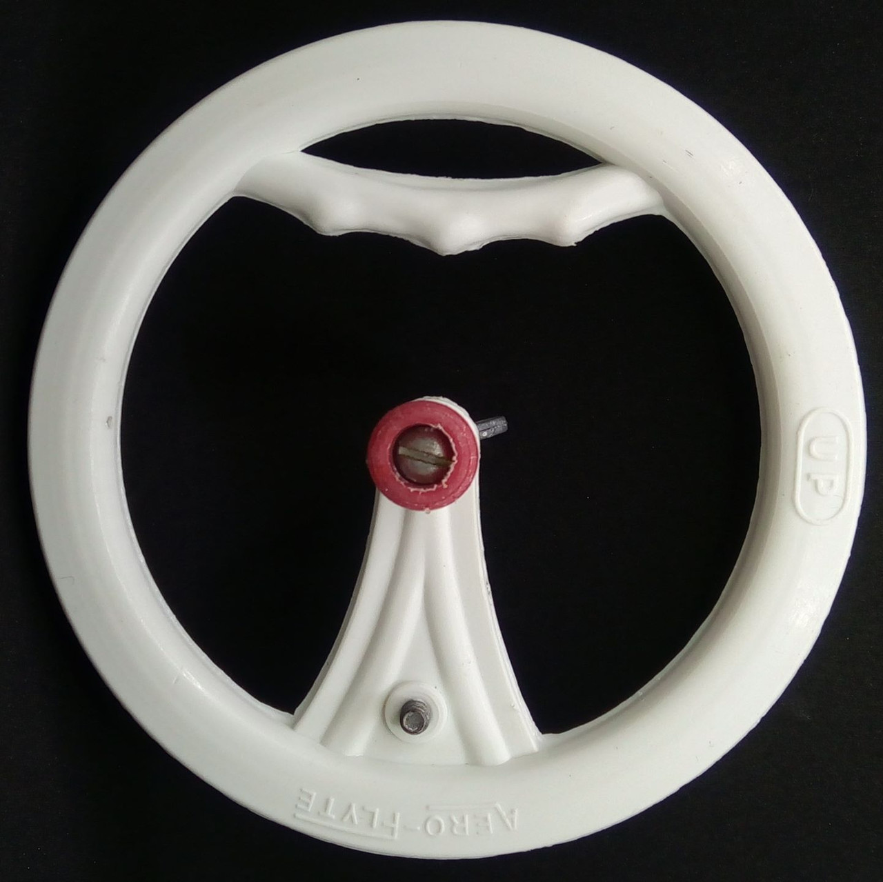 Round Plastic Flying Handle - White - Used - Good Condition (AFHU-4)