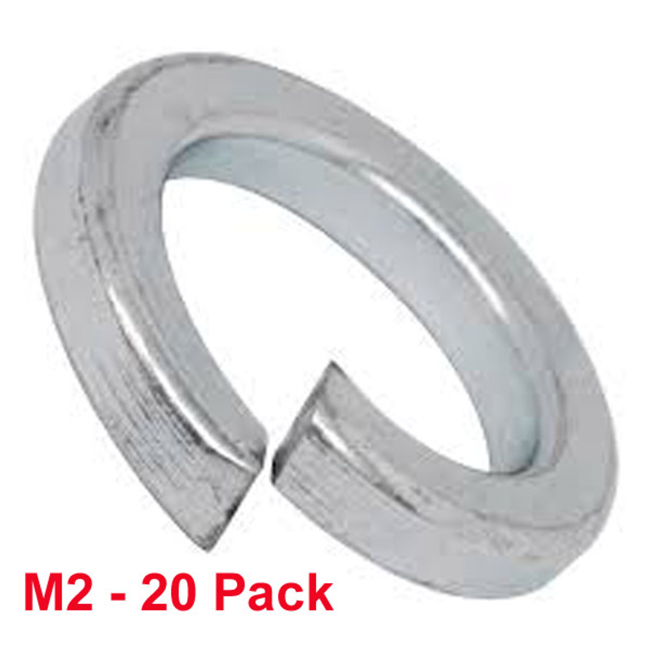 M2 Spring Washers - 20 pack - Stainless - (#WSS-220)