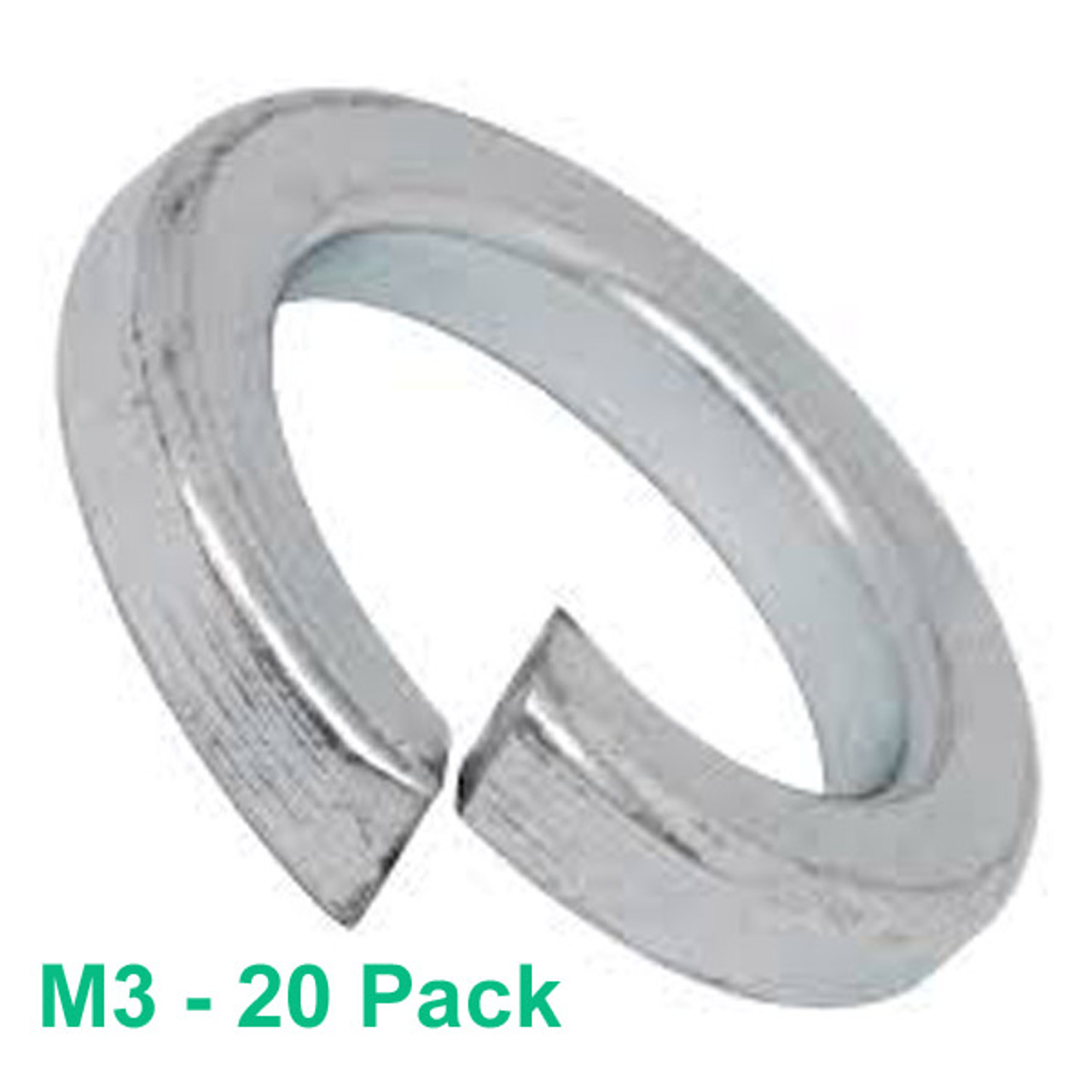 M3 Spring Washers - 20 pack - Stainless - (#WSS-320)