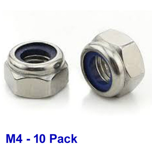 M4 Lock Nut - 10 pack - Stainless - (#NLS-410)