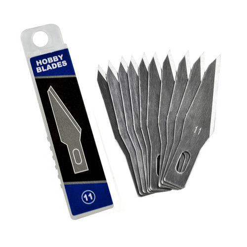 10 x #11 Replacement Blades - to suit the Hobby Knife Set
